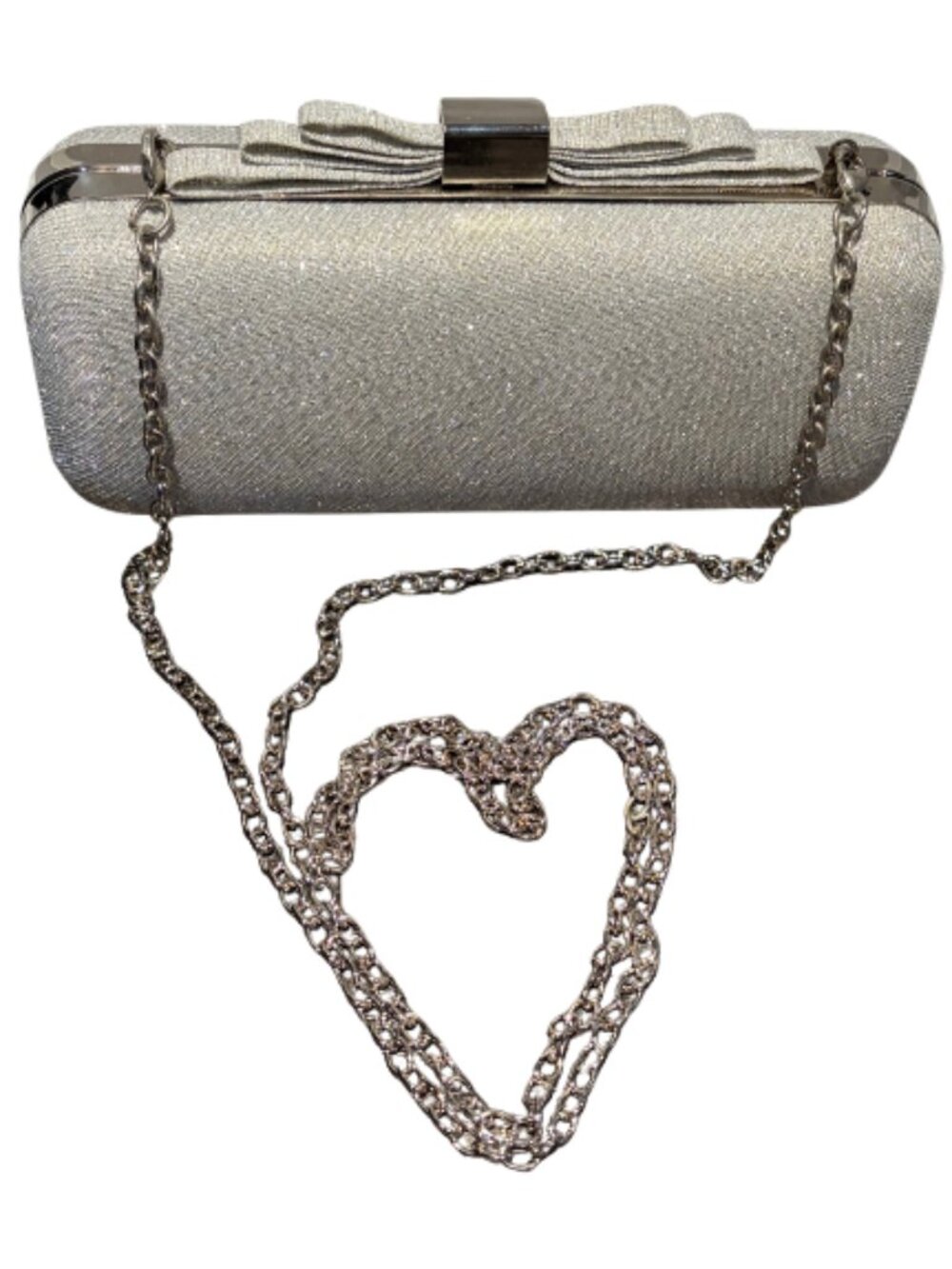 Sparkly Silver Clutch